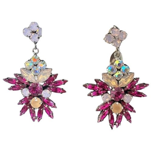 Pre-owned Swarovski Crystal Earrings In Multicolour