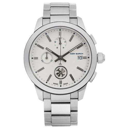Pre-owned Tory Burch Watch In White