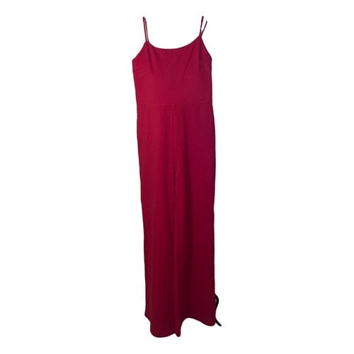Pre-owned Lovers & Friends Jumpsuit In Red