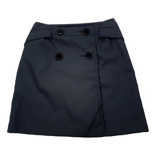 Pre-owned Prada Mini Skirt In Anthracite
