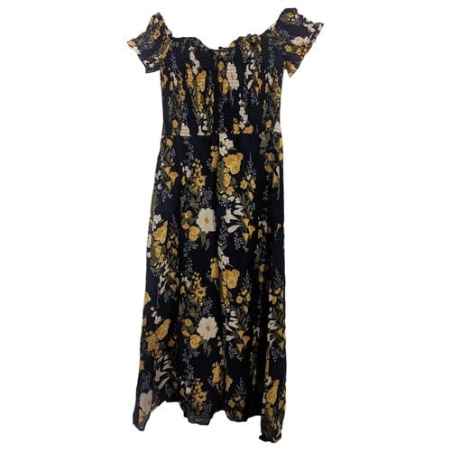 Pre-owned Reformation Maxi Dress In Navy