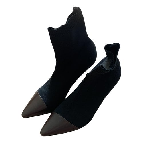 Pre-owned Senso Cloth Boots In Black