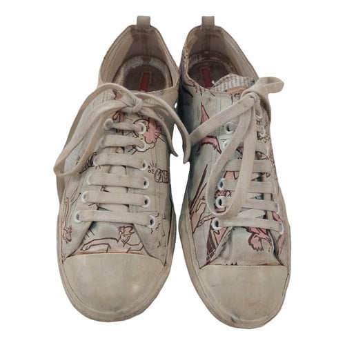 Pre-owned Prada Cloth Trainers In Other