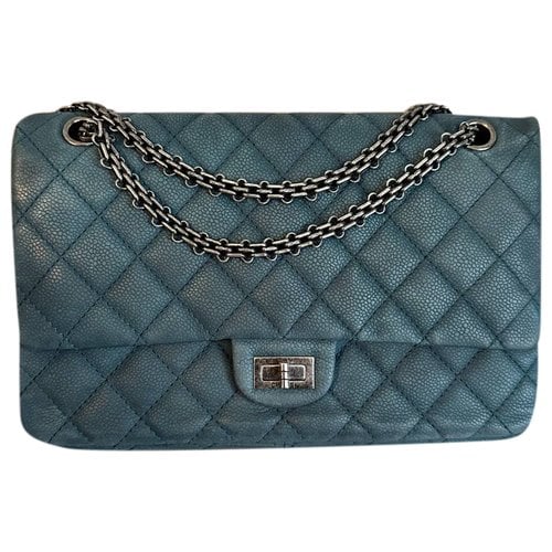 Pre-owned Chanel 2.55 Crossbody Bag In Blue