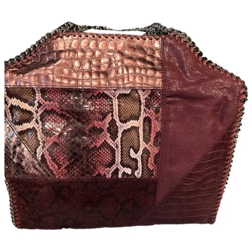 Pre-owned Stella Mccartney Falabella Vegan Leather Handbag In Purple