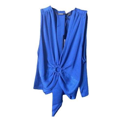 Pre-owned Pinko Vest In Blue