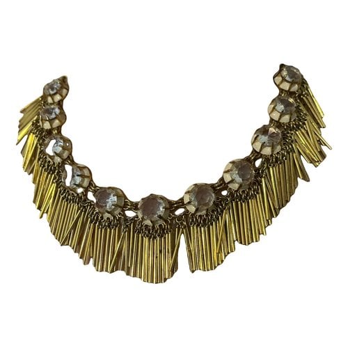 Pre-owned Lele Sadoughi Necklace In Gold