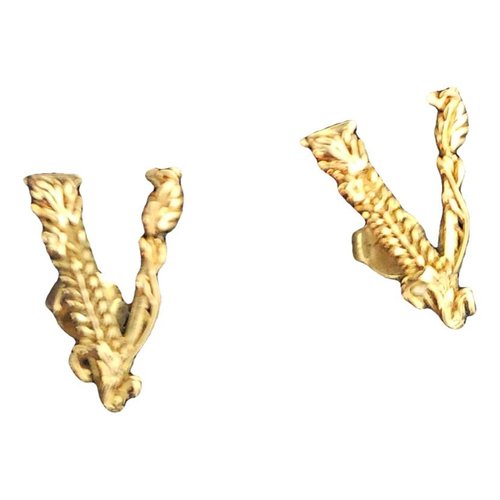 Pre-owned Versace Yellow Gold Earrings