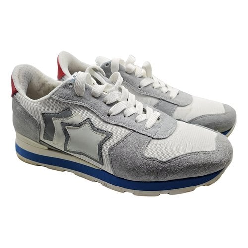 Pre-owned Atlantic Stars Cloth Low Trainers In Grey