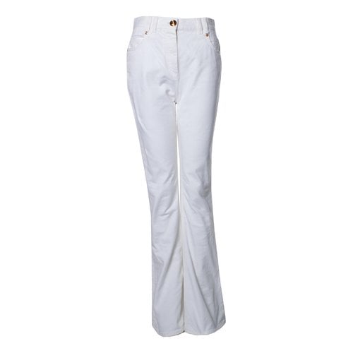 Pre-owned Balmain Jeans In White