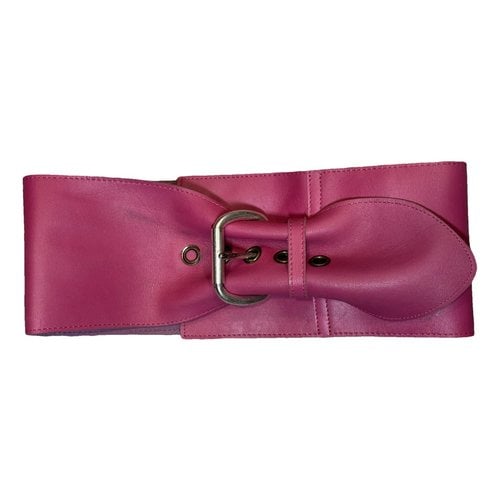 Pre-owned Miss Sixty Leather Belt In Pink