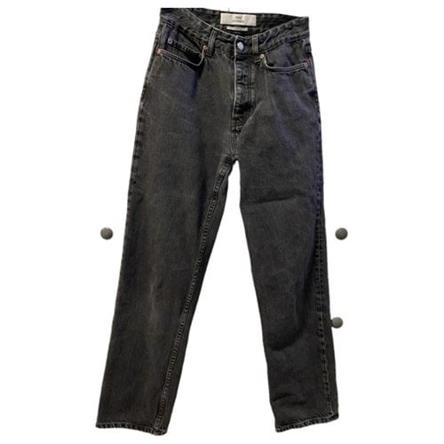 Pre-owned Won Hundred Straight Jeans In Grey