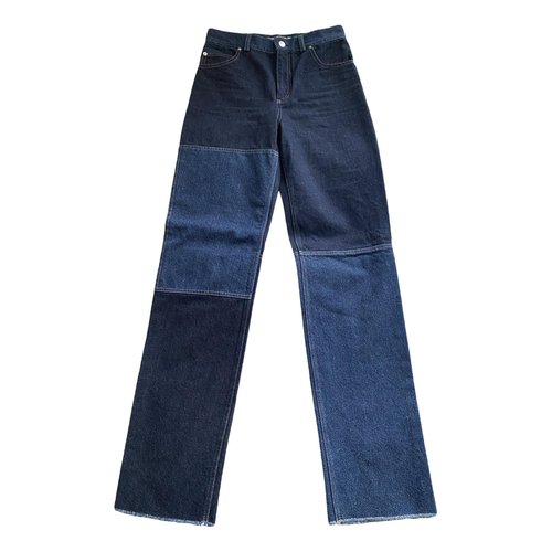 Pre-owned Pringle Of Scotland Straight Jeans In Blue
