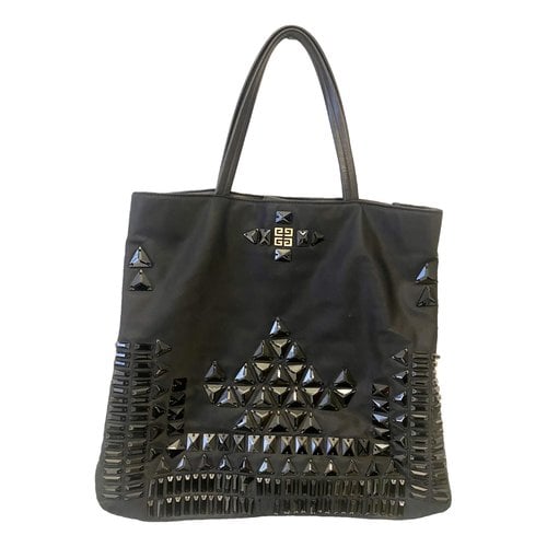 Pre-owned Givenchy G Tote Cloth Handbag In Black