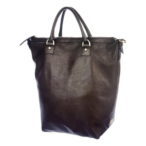 Pre-owned Diane Von Furstenberg Leather Handbag In Brown