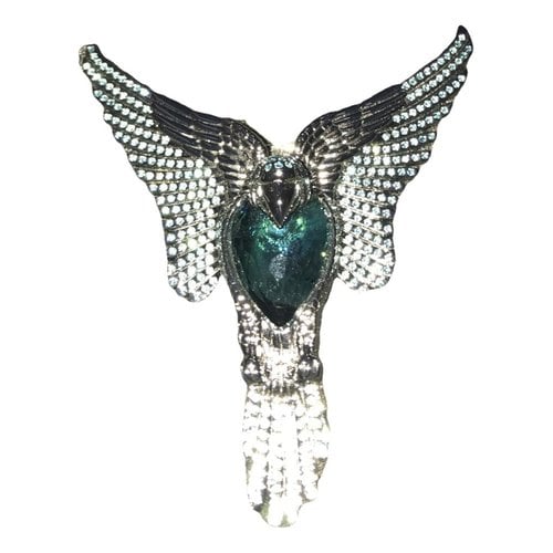 Pre-owned Swarovski Crystal Pin & Brooche In Turquoise