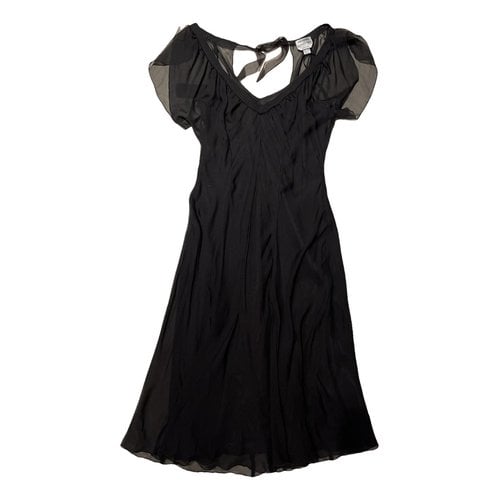 Pre-owned Philosophy Di Alberta Ferretti Silk Mid-length Dress In Black