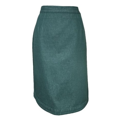 Pre-owned Fendi Mid-length Skirt In Green