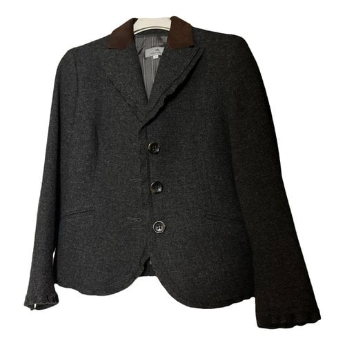 Pre-owned Alberto Biani Wool Blazer In Grey