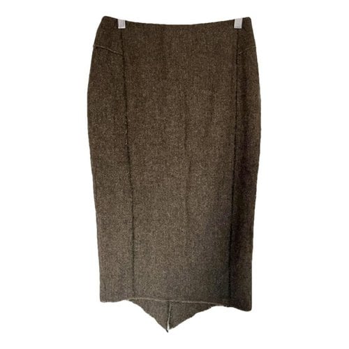 Pre-owned Altuzarra Wool Mid-length Skirt In Khaki