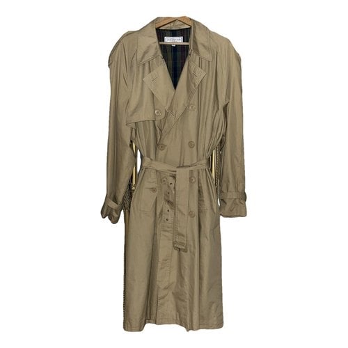 Pre-owned Saint Laurent Trench In Beige