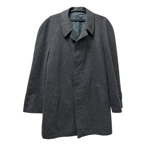 Pre-owned Corneliani Wool Coat In Grey