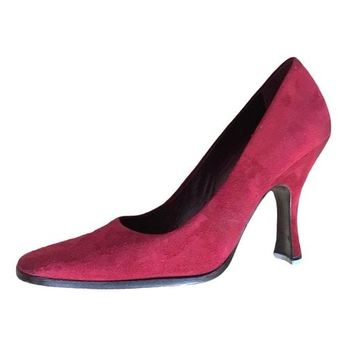 Pre-owned Prada Heels In Red