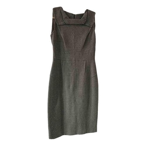 Pre-owned Roland Mouret Wool Mid-length Dress In Grey