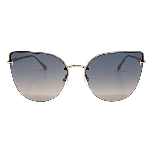 Pre-owned Tom Ford Oversized Sunglasses In Gold