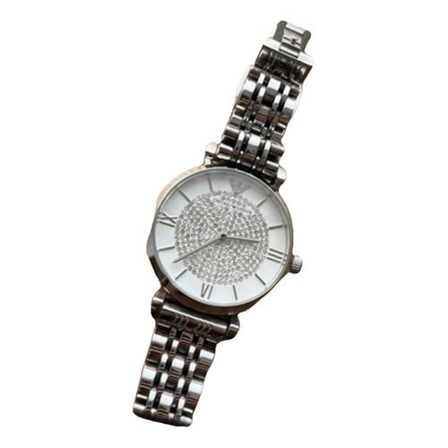 Pre-owned Emporio Armani Watch In Metallic