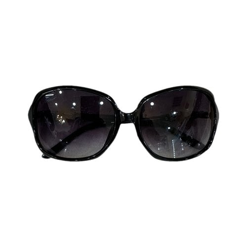 Pre-owned Gucci Oversized Sunglasses In Black