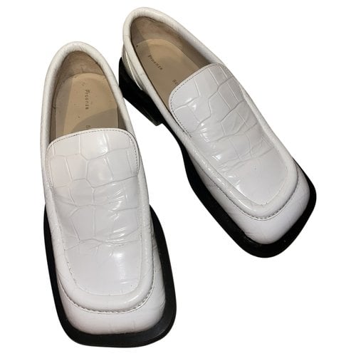 Pre-owned Proenza Schouler Leather Flats In White
