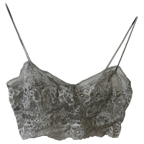 Pre-owned Ermanno Scervino Lace Corset In Grey