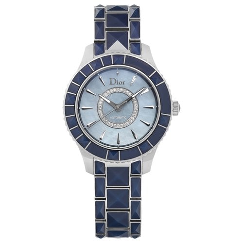 Pre-owned Dior Watch In Blue
