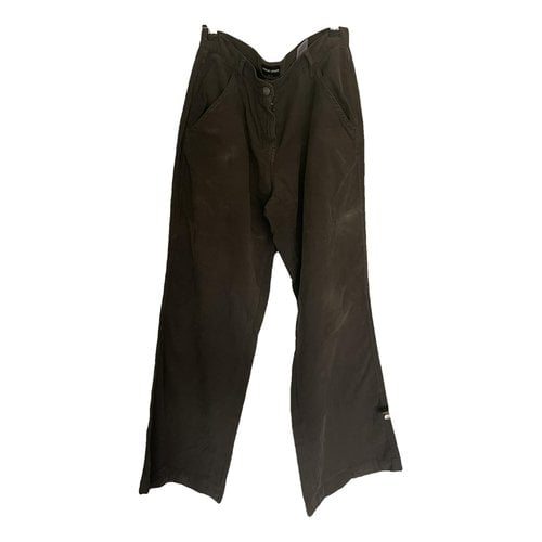 Pre-owned Giorgio Armani Large Pants In Brown