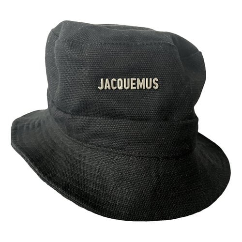 Pre-owned Jacquemus Le Bob Gadjo Hat In Black