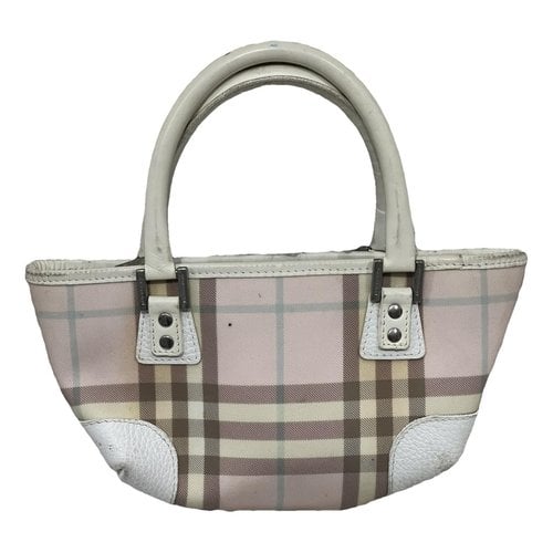 Pre-owned Burberry The Bucket Leather Crossbody Bag In Multicolour