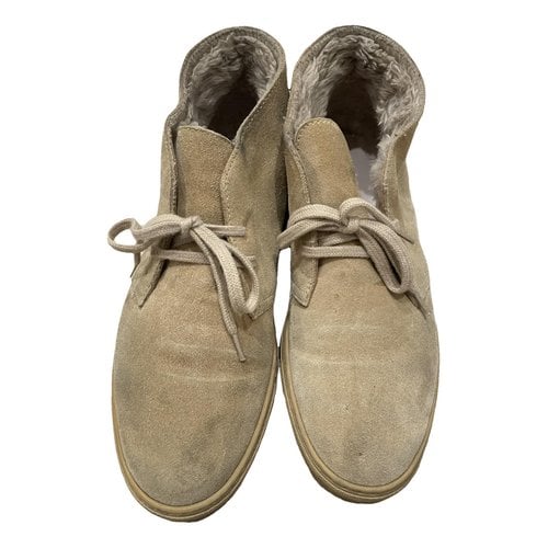 Pre-owned Common Projects Flats In Beige