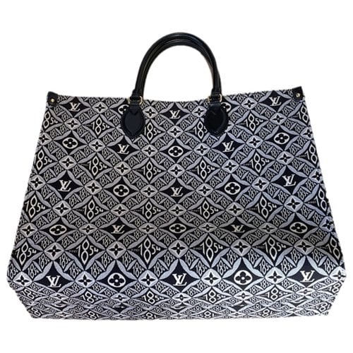 Pre-owned Louis Vuitton Cloth Tote In Grey