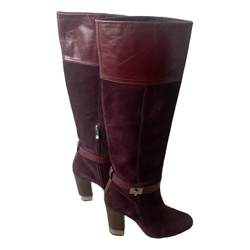 Pre-owned Barbara Bui Boots In Burgundy