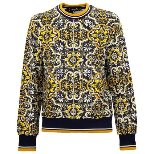 Pre-owned Dolce & Gabbana Pull In Yellow