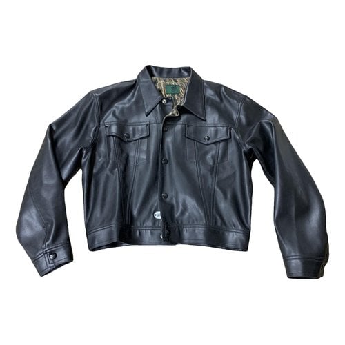 Pre-owned Jean Paul Gaultier Vegan Leather Jacket In Black