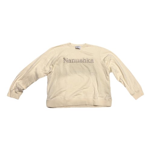 Pre-owned Nanushka Sweatshirt In Beige