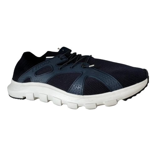 Pre-owned Zegna Low Trainers In Blue