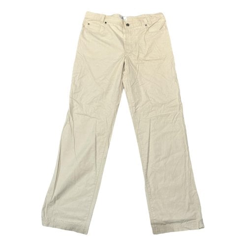 Pre-owned Aigner Trousers In Beige