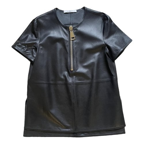 Pre-owned Givenchy Leather Shirt In Black
