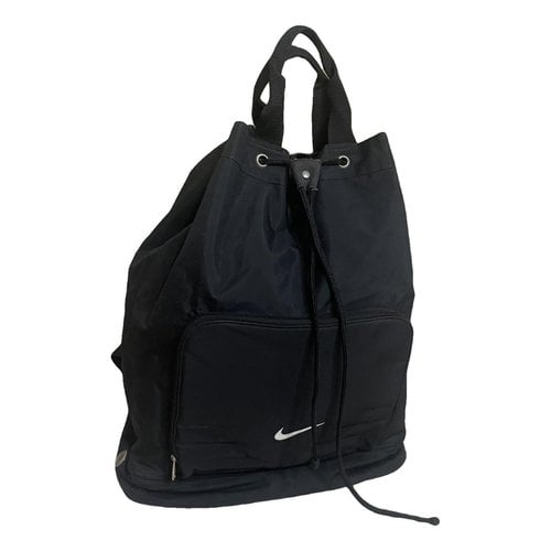 Pre-owned Nike Cloth Weekend Bag In Black