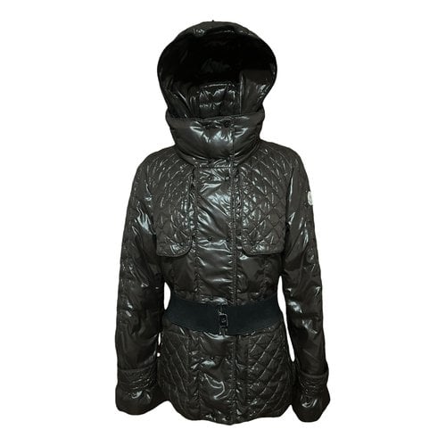 Pre-owned Moncler Hood Puffer In Brown