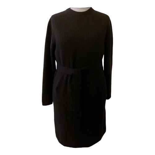 Pre-owned Raey Cashmere Mid-length Dress In Black