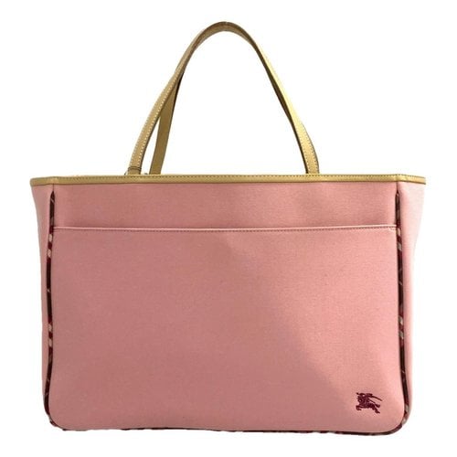 Pre-owned Burberry Handbag In Pink